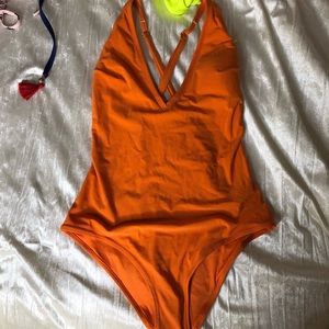Orange One piece Swimsuit